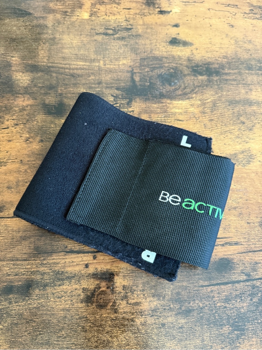Active USA Black Support Strap with Green Logo be active